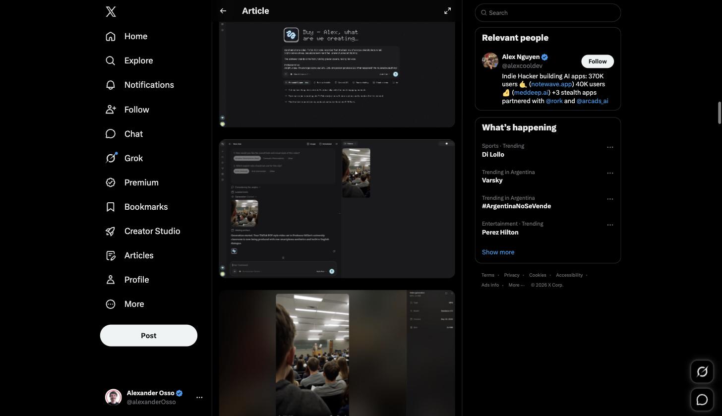 Higgsfield Super Computer comparando várias variações de vídeo geradas por IA do mesmo prompt de sala de aula, lado a lado